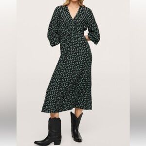 Midi printed dress / Small